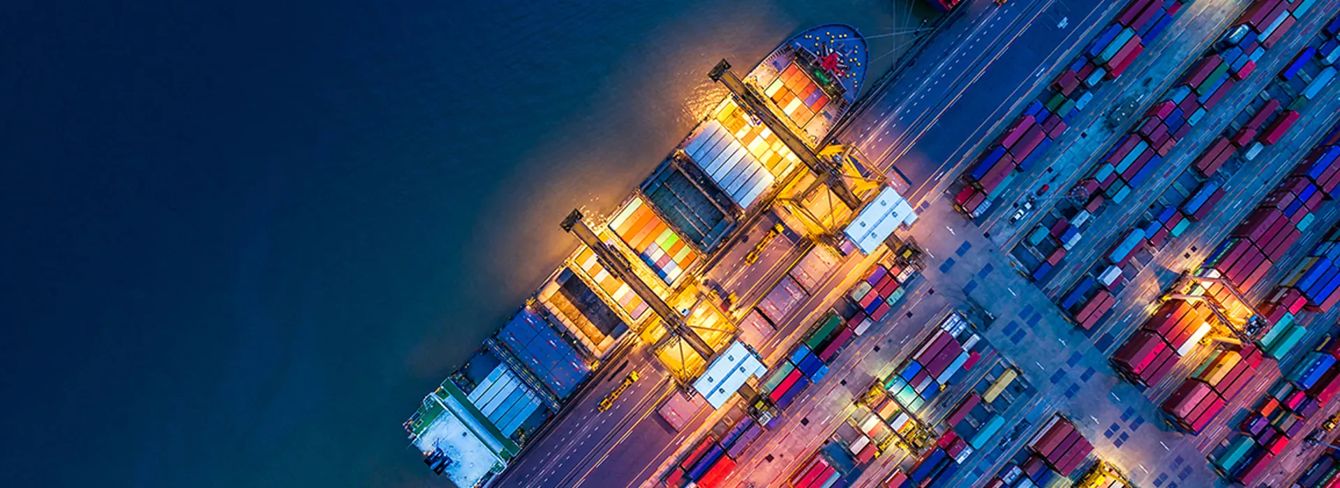 Container ship in import export and business logistics, By crane, Trade Port, Shipping cargo to harbour