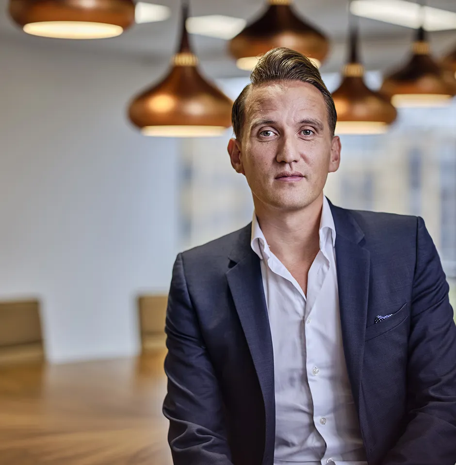 Kenneth Tveter board room portrait