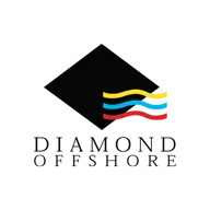 Logo of Diamond Offshore, featuring wavy lines.
