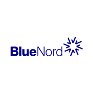 BlueNord logo with a starburst design.
