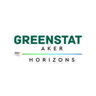 Text logo reading "GREENSTAT" with a graphic element.